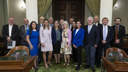 Group Photo of Asm. Papan and guests ACR35 Greek Independence Day in Session